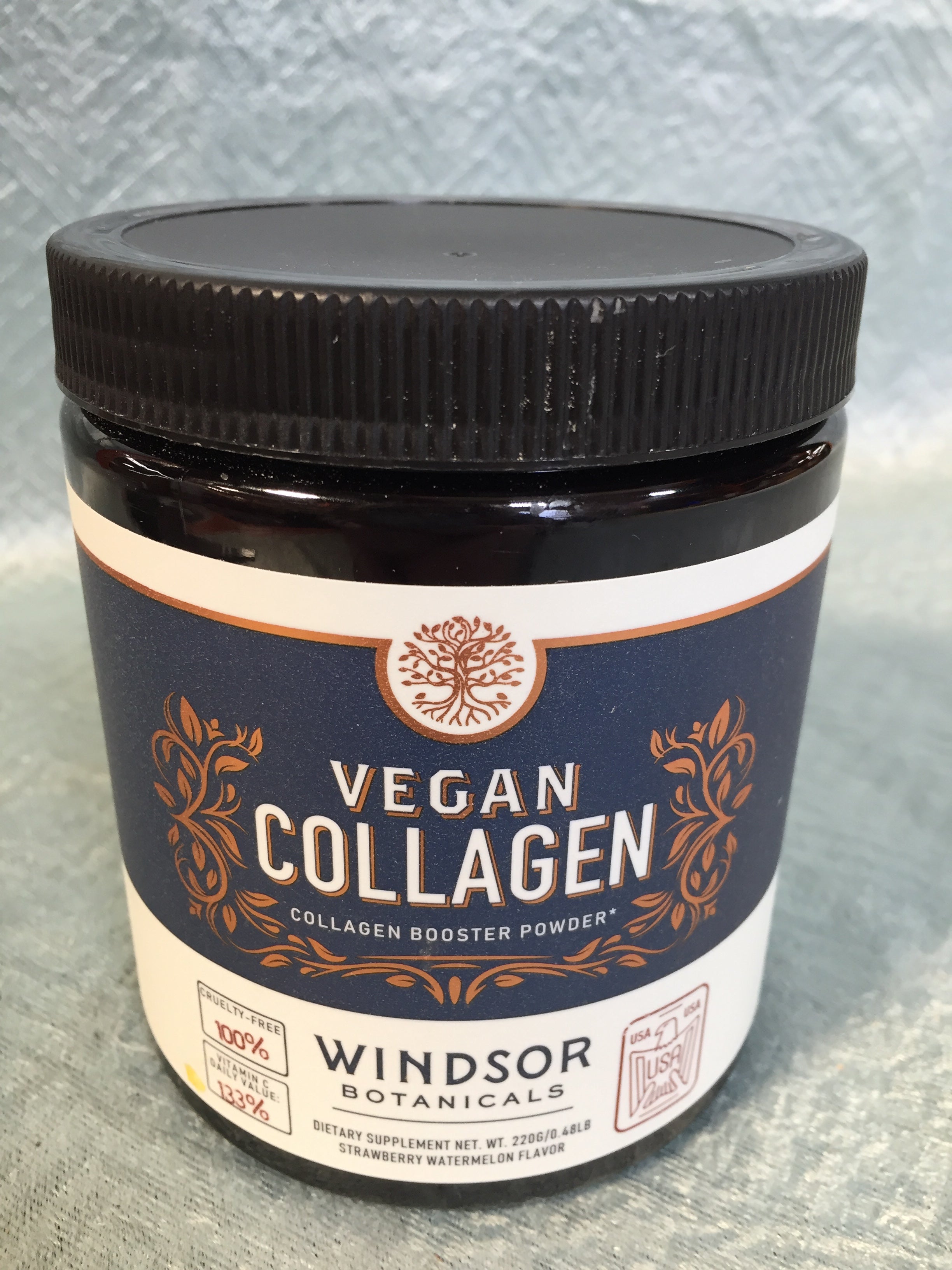 Vegan Collagen Powder Windsor Botanicals Smoothies Strawberry Watermelon 30 Servings (7544849629422)